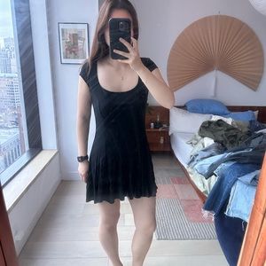 NWOT Black Urban Outfitters A-Line Mini Dress (Size M)